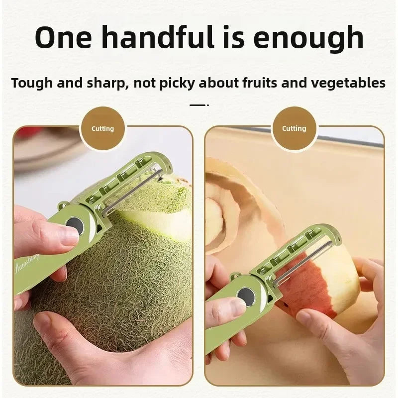 Foldable Portable Stainless Steel Peeler for Kitchen And Outdoor Use - Home Fruit Peeler