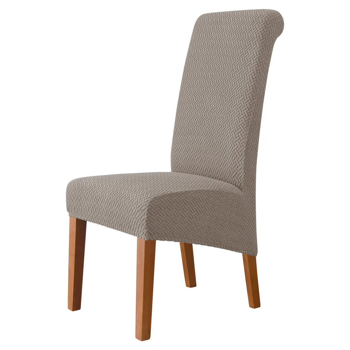 Jacquard Chair Cover Stretch XL Size Long Back Dining Chair Covers Seat Slipcovers For Wedding Dining Room Chairs For Kitchen