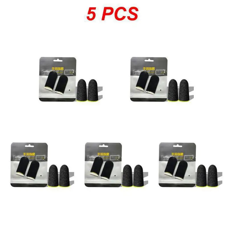 5/3/1 Pair Gaming Finger Sleeve Breathable Fingertips For Mobile Games Anti-Sweat Touch Screen Finger Cots Cover Sensitive Touch