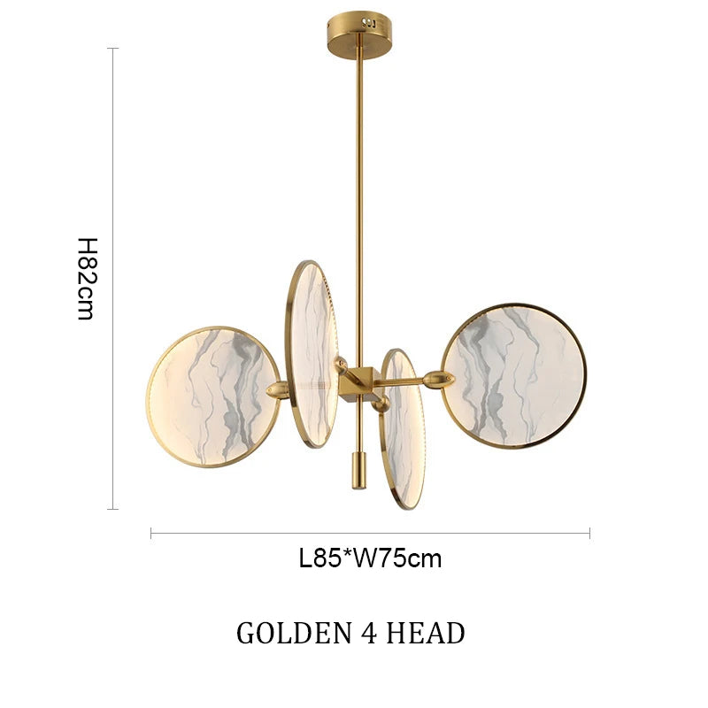 New classic metal Led Gold Black Iron Glass Chandelier,Home Decor lighting hanging Kitchen Bedroom Suspension Lustre  pendant