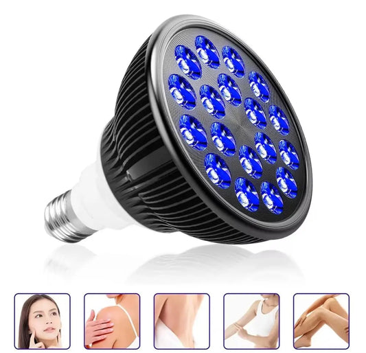 18 LEDs Blue Light Tanning Therapy Lamp 460nm for Face and Body Skin Care Acne Spots Removal Physiotherapy Device Beauty Lamp