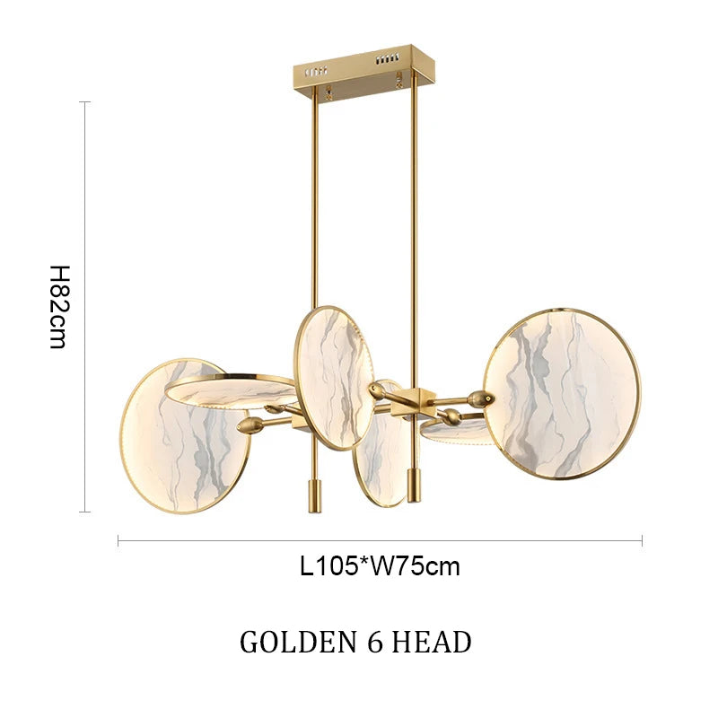 New classic metal Led Gold Black Iron Glass Chandelier,Home Decor lighting hanging Kitchen Bedroom Suspension Lustre  pendant