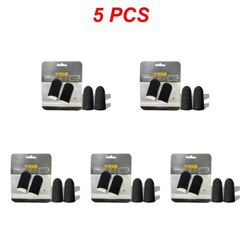 5/3/1 Pair Gaming Finger Sleeve Breathable Fingertips For Mobile Games Anti-Sweat Touch Screen Finger Cots Cover Sensitive Touch