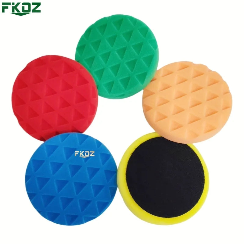 5/6 inch Triangle Car Polishing Pad Sponge Buffing Waxing Clean Polish Buffer Drill Wheel Polisher Removes Scratches Car Repair