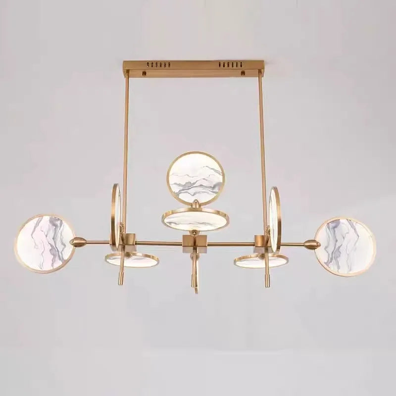 New classic metal Led Gold Black Iron Glass Chandelier,Home Decor lighting hanging Kitchen Bedroom Suspension Lustre  pendant