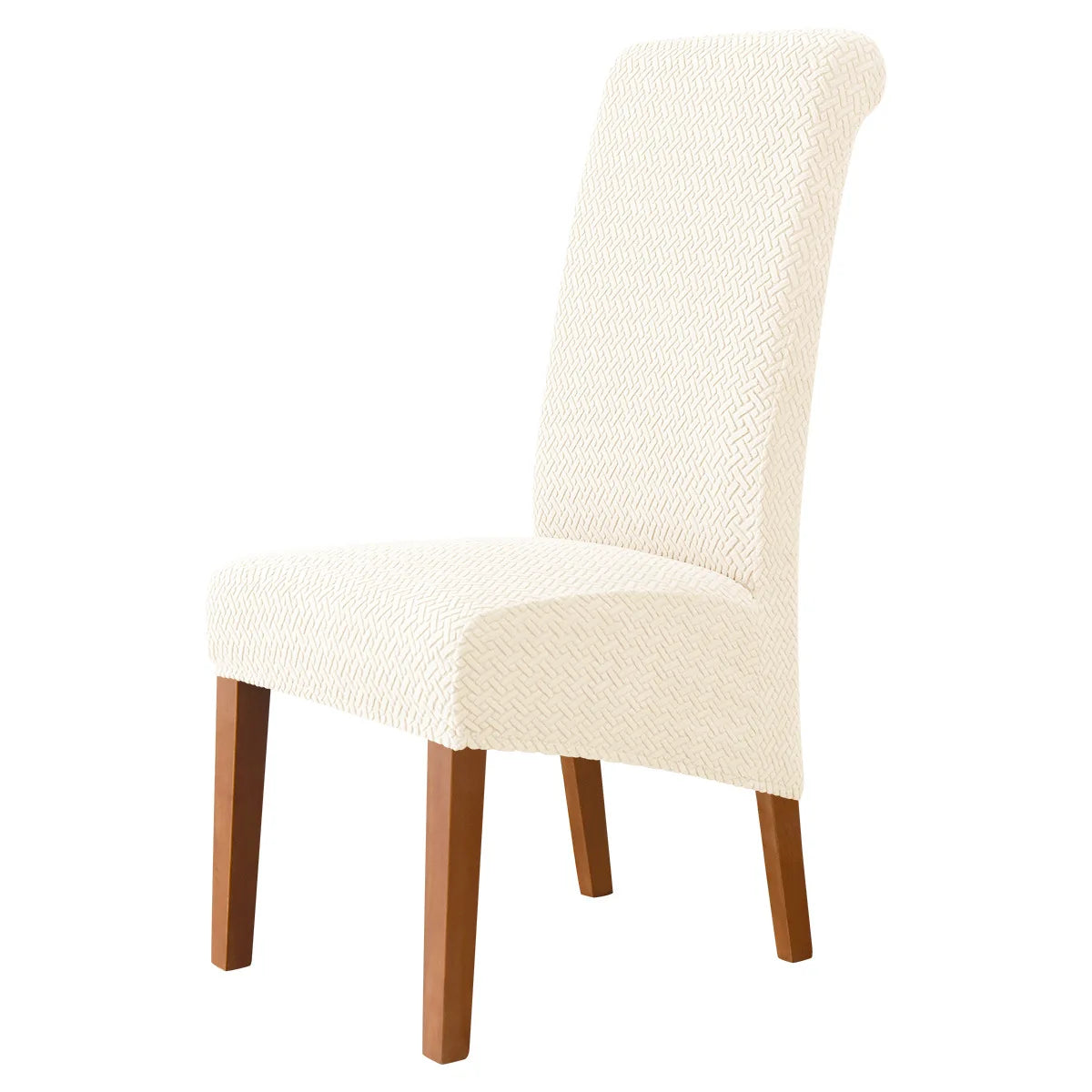 Jacquard Chair Cover Stretch XL Size Long Back Dining Chair Covers Seat Slipcovers For Wedding Dining Room Chairs For Kitchen