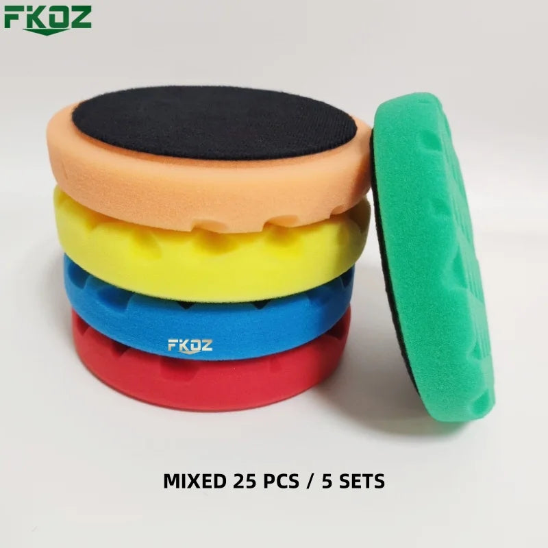 5/6 inch Triangle Car Polishing Pad Sponge Buffing Waxing Clean Polish Buffer Drill Wheel Polisher Removes Scratches Car Repair
