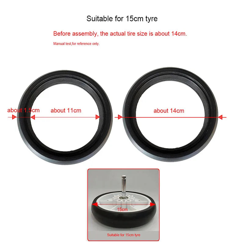 Stroller Wheel Tire 13.5/15/15~17/18~20/23.5CM For Yoya Yoyaplus Or Stokke Xplory V3 V4 Baby Buggy Wheel Accessories