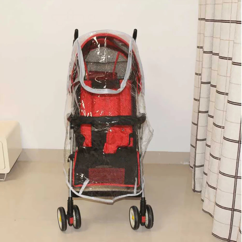 Lightweight Stroller Pushchair Accessories Rain Cover Wind Dust Shield Raincoat Necessary Baby Outdoor Stroller Gadgets