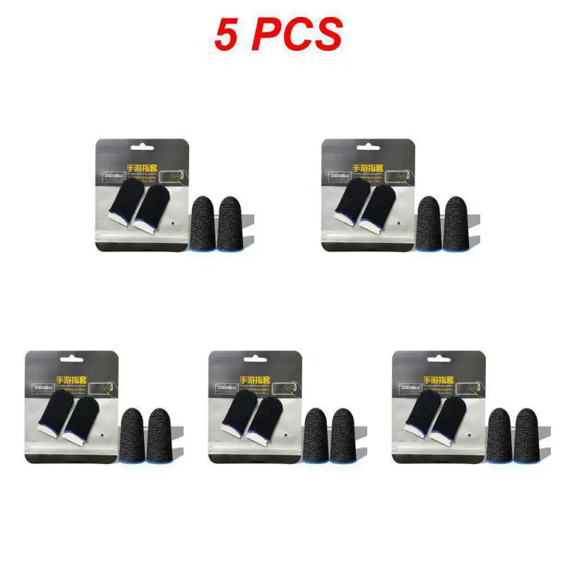 5/3/1 Pair Gaming Finger Sleeve Breathable Fingertips For Mobile Games Anti-Sweat Touch Screen Finger Cots Cover Sensitive Touch