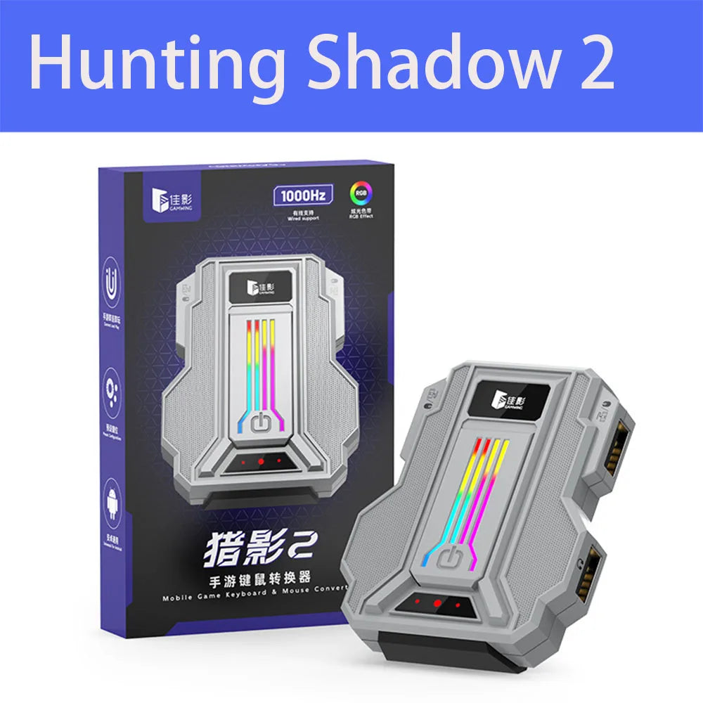 1000HZ Gamwing Hunting 2/2pro LieYing 2Pro Gaming Keyboard Mouse Converter Adapter BT USB For Android With 3.5mm Headphone Port