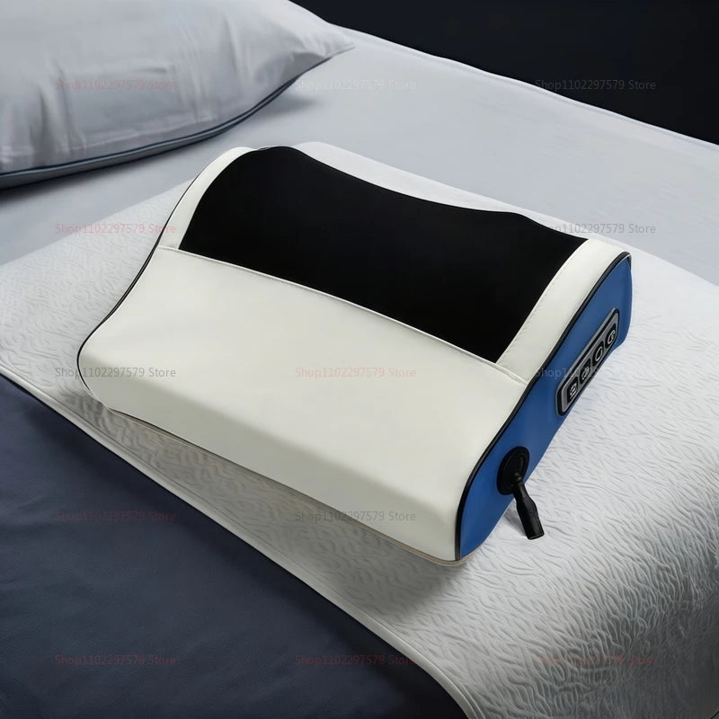 Multi Functional Neck and Shoulder Massager with Hot Compress Portable Back Kneading Tool Deep Tissue Relaxation Massage Device