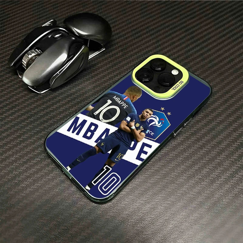 SuperStar F-French M-Mbappe No.10 Art Poster Phone Case For iPhone 17 16 15 14 13 11 12 Pro Max Plus 16e Funda Cover Tough Cases