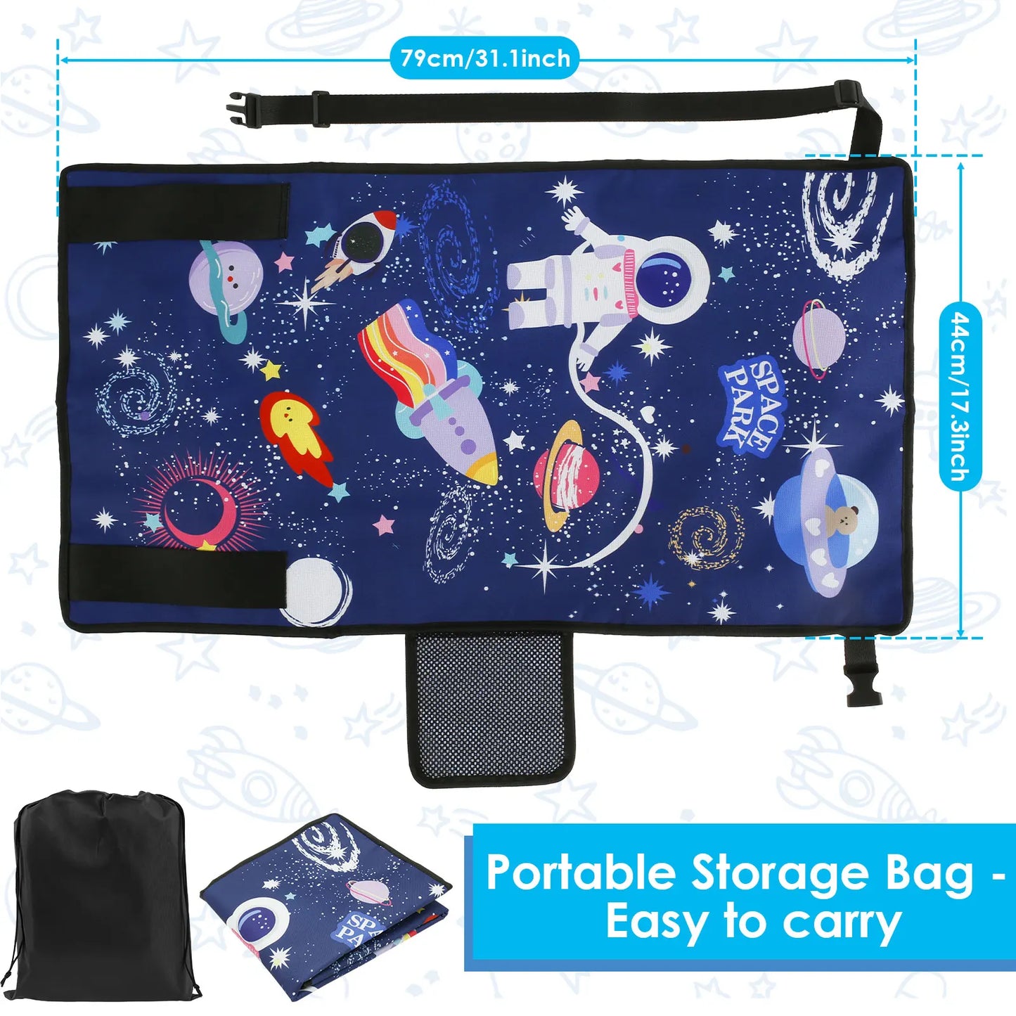 Kids Airplane Bed Breathable Children Airplane Seat Extender Portable Planes Foot Rest Travel Essentials Airplane Foot Hammock