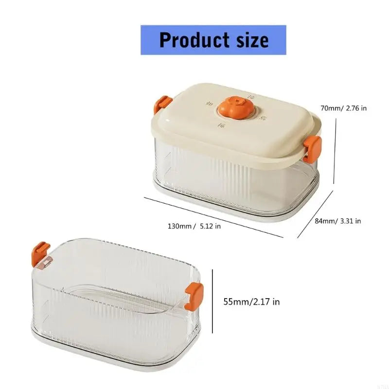 Space Saving Stackable Kitchen Storage Container Airtights Seal Clear Jars for Spice Grains Storage 87HA