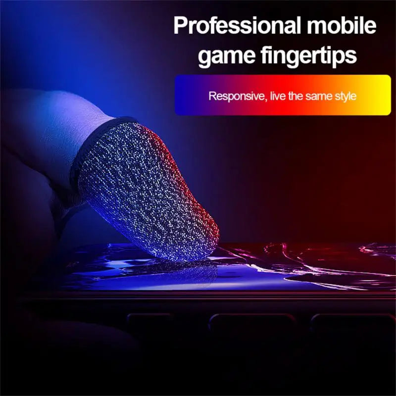 5/3/1 Pair Gaming Finger Sleeve Breathable Fingertips For Mobile Games Anti-Sweat Touch Screen Finger Cots Cover Sensitive Touch