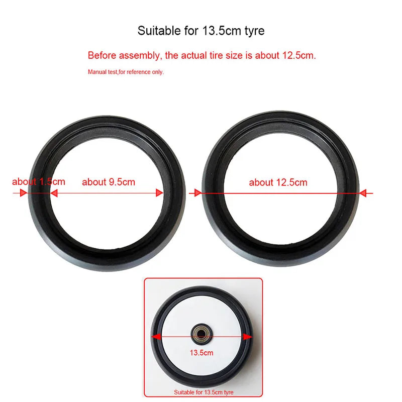 Stroller Wheel Tire 13.5/15/15~17/18~20/23.5CM For Yoya Yoyaplus Or Stokke Xplory V3 V4 Baby Buggy Wheel Accessories