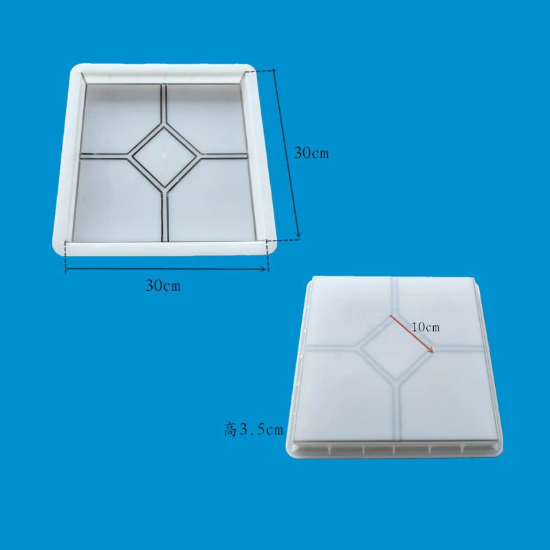 Insulation Board Cement Mold 30 * 30 * 3.5Cm Roof Roof Insulation Board Color Brick Foam Pavement Square Brick Plastic Mold Box