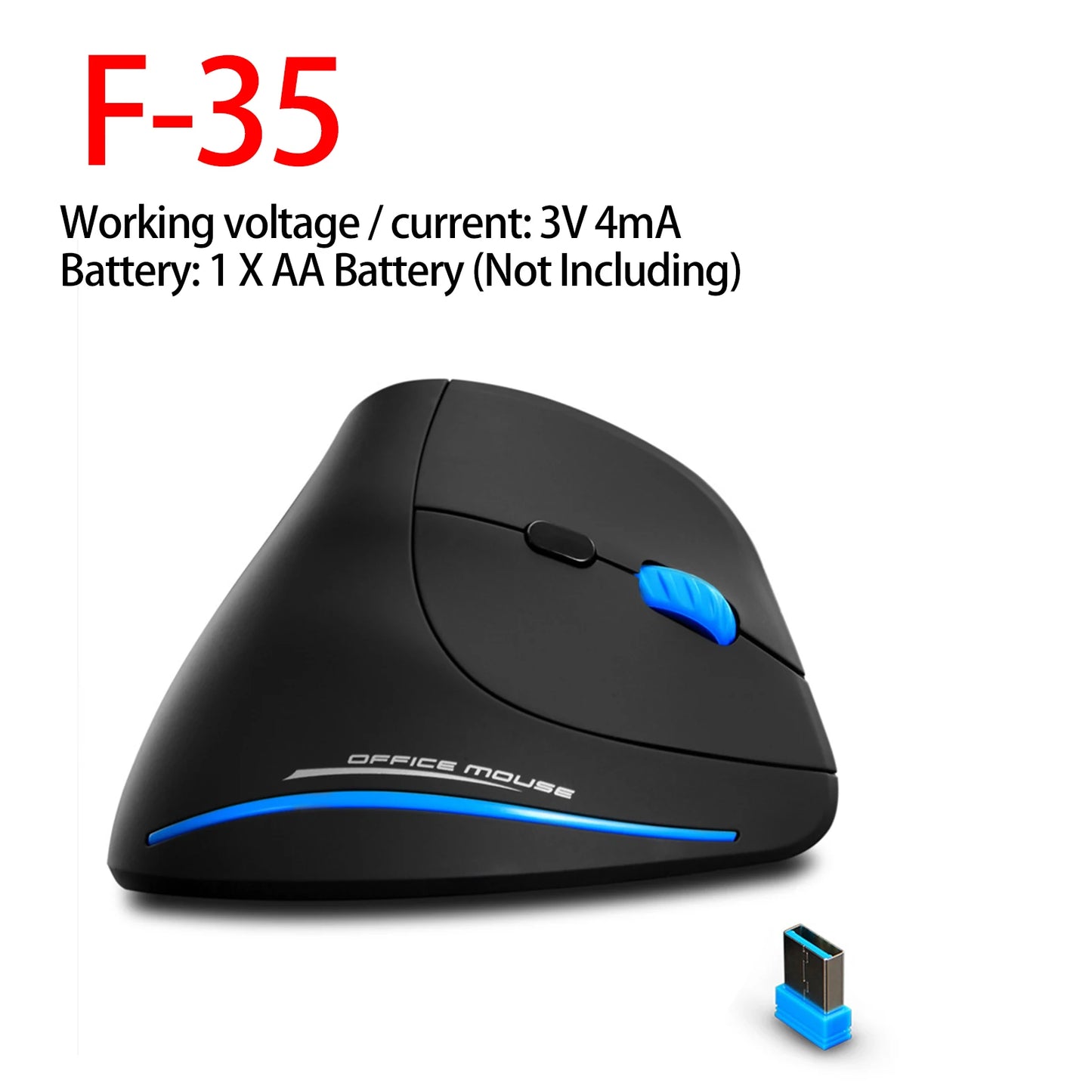 ZELOTES F-26C F35 F36 F17 Ergonomic Vertical Mouse 2.4G Wireless Gaming Mice USB Optical Mouse 3200DPI Gamer Mause For Laptop PC