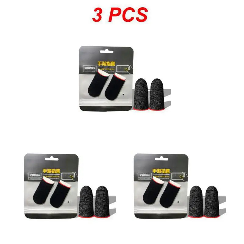 5/3/1 Pair Gaming Finger Sleeve Breathable Fingertips For Mobile Games Anti-Sweat Touch Screen Finger Cots Cover Sensitive Touch