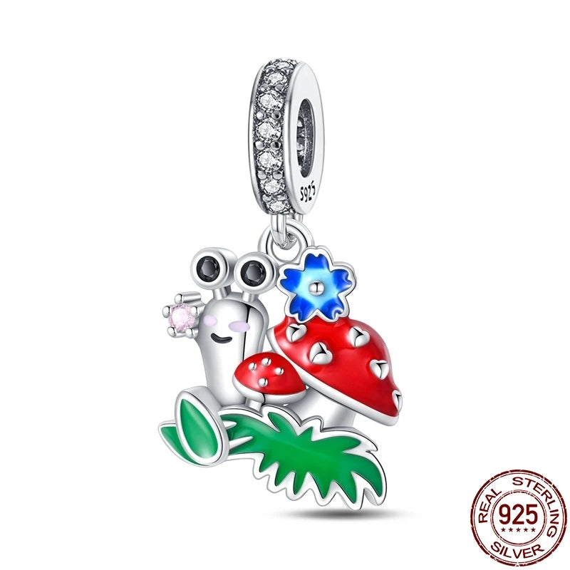 925 Sterling Silver Luminous Series Goodnight Bear Pendant Fit Original Pan Bracelet For Women Birthday Fine Jewelry Gift