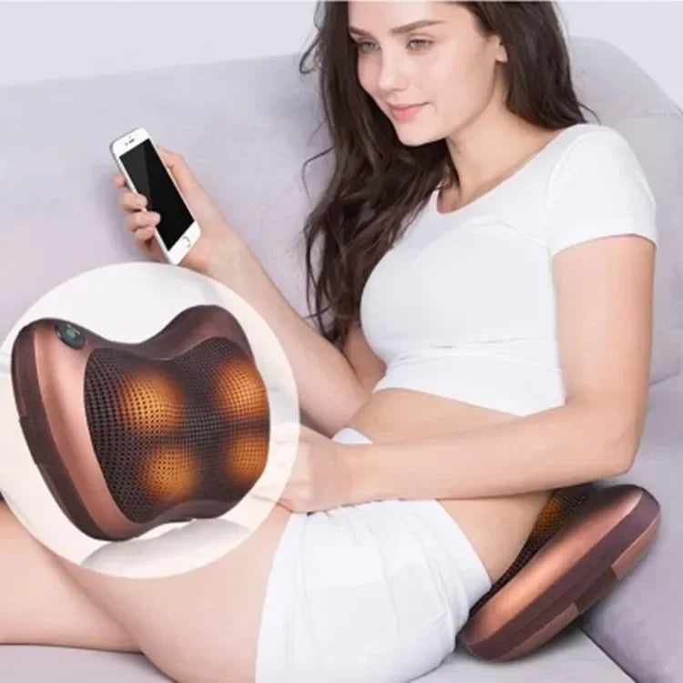 TINSOL Neck Massager Back Massage Pillow for Pain Relief Deep Tissue Massage Cervical Massage Pillow for Relaxation