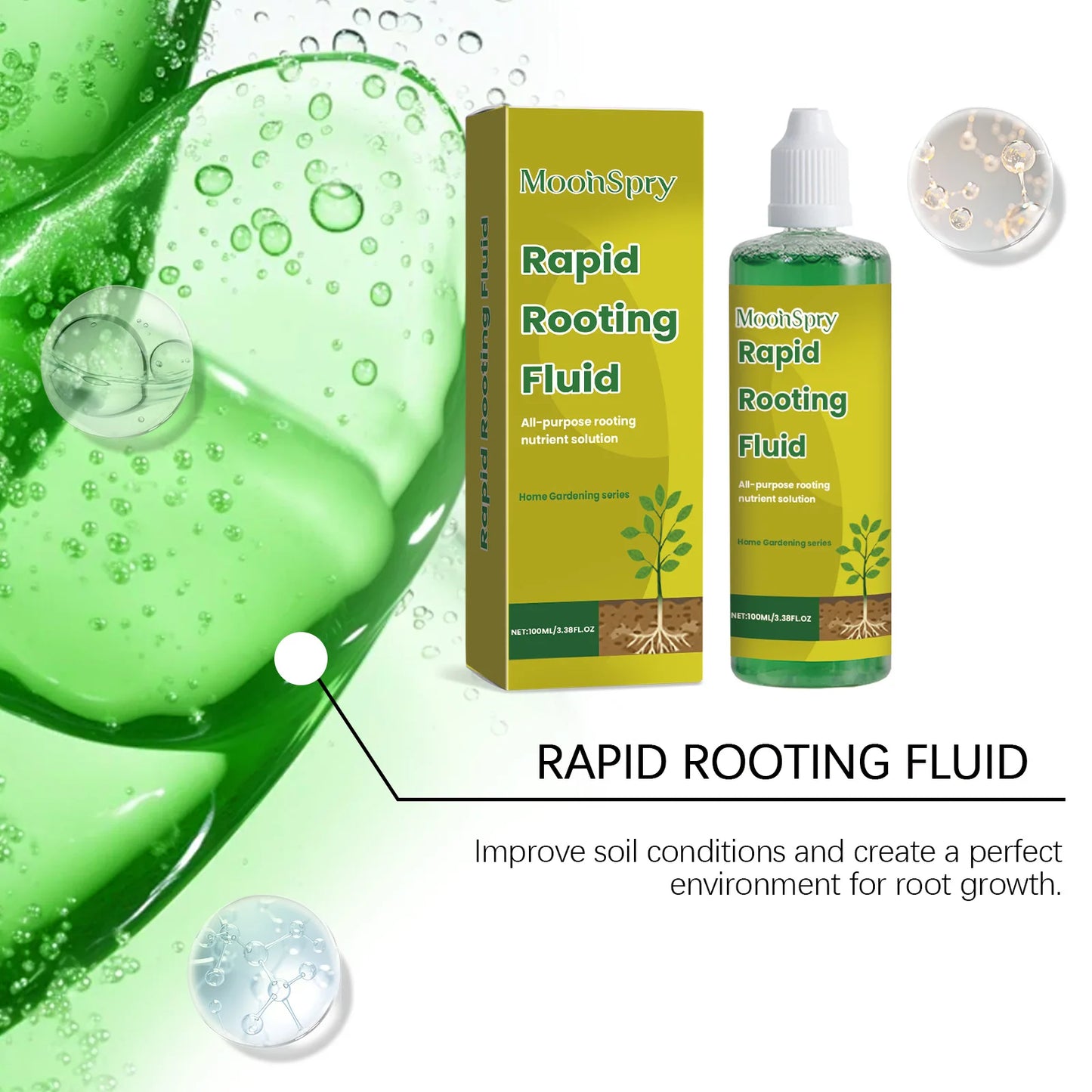 100ml Succulent Root Booster Potted Plant Nutrient Rapid Rooting Stimulator Fertilizer Supplement for Healthy Root Development
