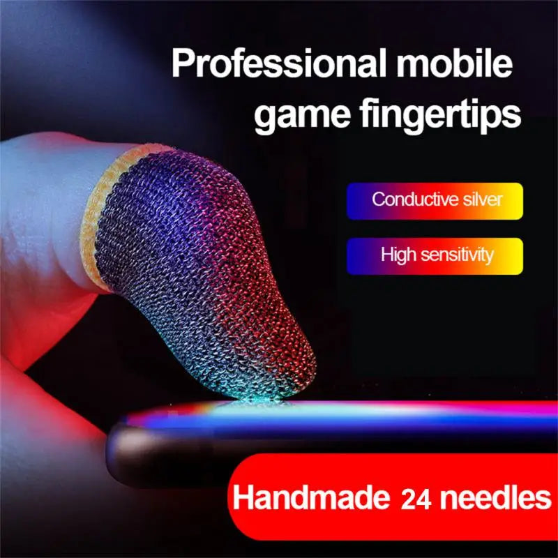5/3/1 Pair Gaming Finger Sleeve Breathable Fingertips For Mobile Games Anti-Sweat Touch Screen Finger Cots Cover Sensitive Touch