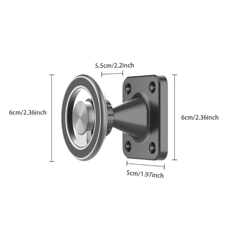360 Degree Rotation Phone Bracket Stand For Cement Wooden Wall Kitchen Countertop Installation Strong Adhesion F19E