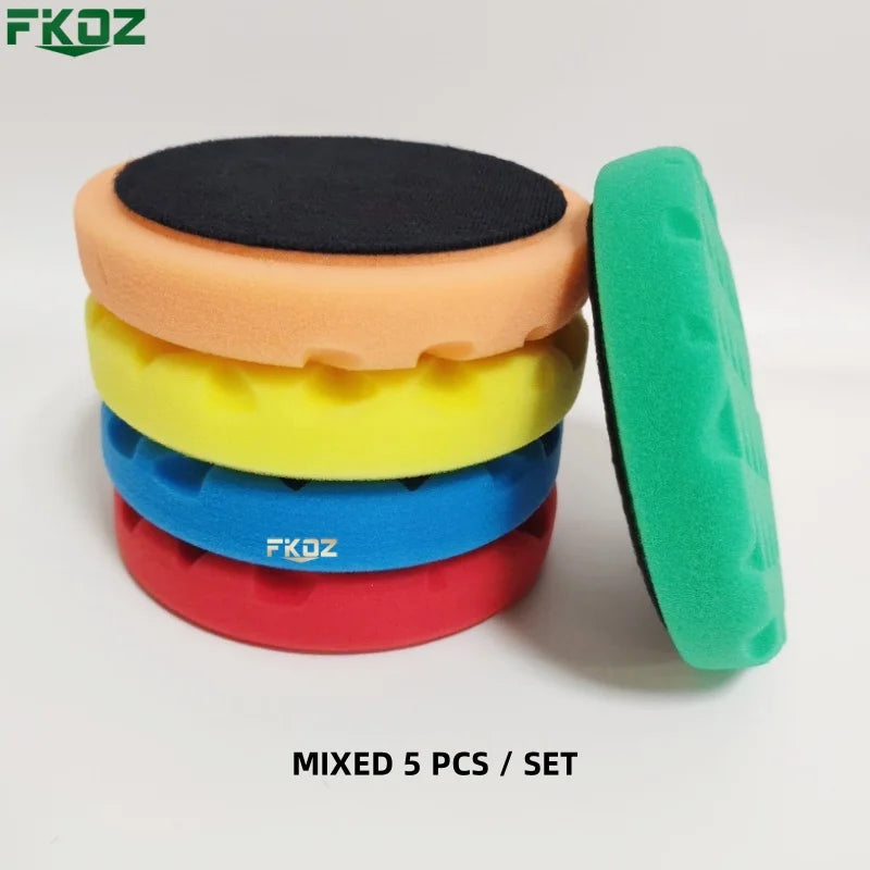 5/6 inch Triangle Car Polishing Pad Sponge Buffing Waxing Clean Polish Buffer Drill Wheel Polisher Removes Scratches Car Repair