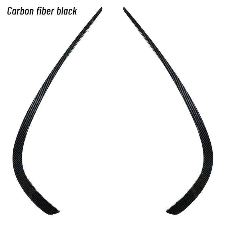 2PCS Car Front Bumper Splitter Vent Flaps Frame Grille Decorative Trims for Mercedes-Benz E-Class Coupe C207 AMG Line 2013-2016