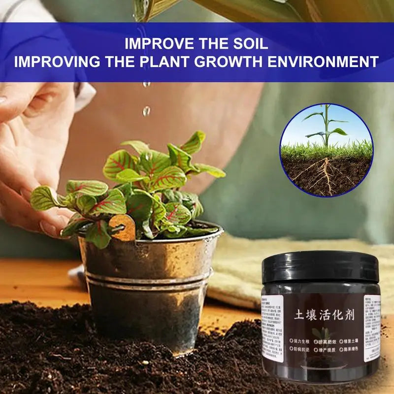 Soil Activation Treasure Mineral Source Potassium Fulvicate Improves Soil Regulates Acid-Alkaline Water-Soluble Growth Fertilize