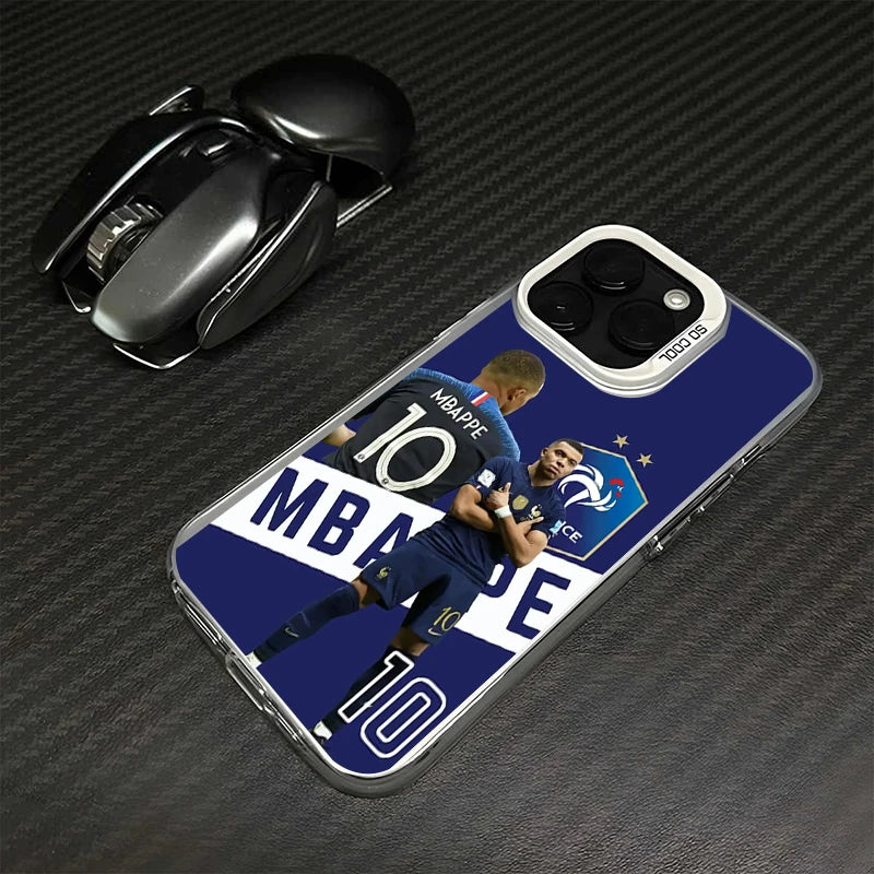 SuperStar F-French M-Mbappe No.10 Art Poster Phone Case For iPhone 17 16 15 14 13 11 12 Pro Max Plus 16e Funda Cover Tough Cases