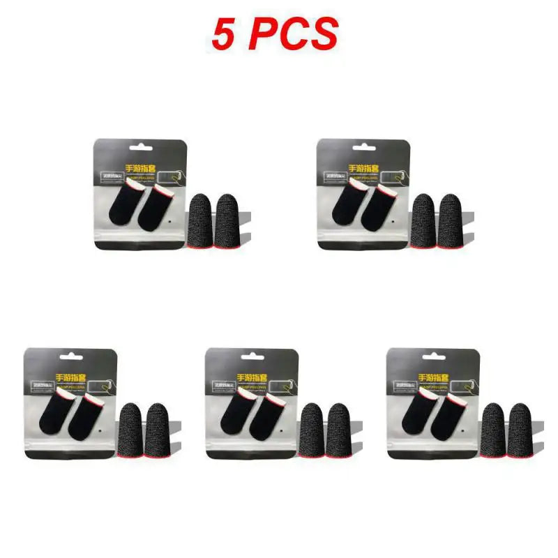 5/3/1 Pair Gaming Finger Sleeve Breathable Fingertips For Mobile Games Anti-Sweat Touch Screen Finger Cots Cover Sensitive Touch